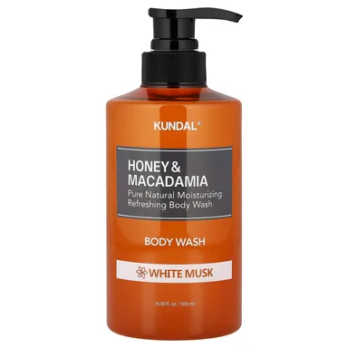 Фото товара: Гель для душа Kundal White Musk Honey & Macadamia, 500 мл