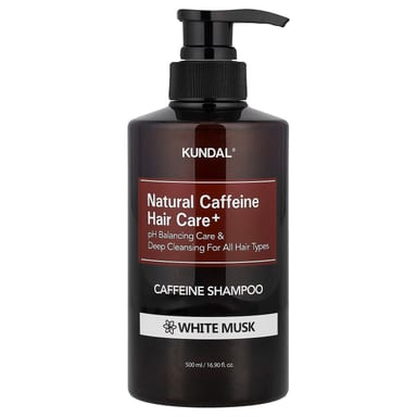 Уход за волосами Kundal Natural Caffeine Shampoo For All Hair Types White Musk, 500 мл