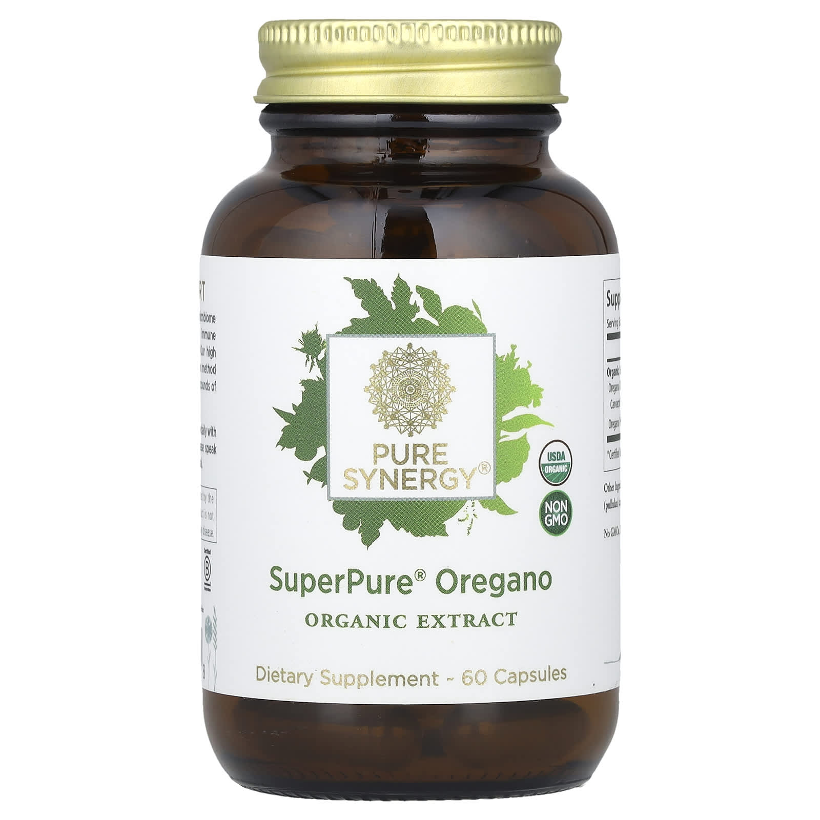 Орегано Pure Synergy SuperPure®, 450 мг, 60 капсул