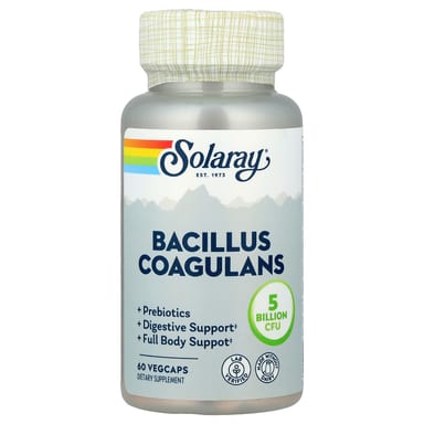 Бактерии Bacillus Coagulans Solaray, 60 вегетарианских капсул