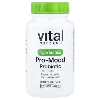 Пробиотик Vital Nutrients Hyperbiotics® Pro-Mood 60 Vegan Tablets, таблетки