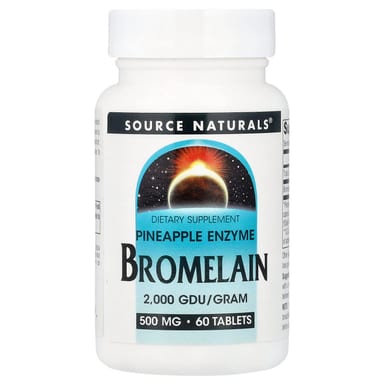 Бромелайн Source Naturals, 500 мг, 60 таблеток