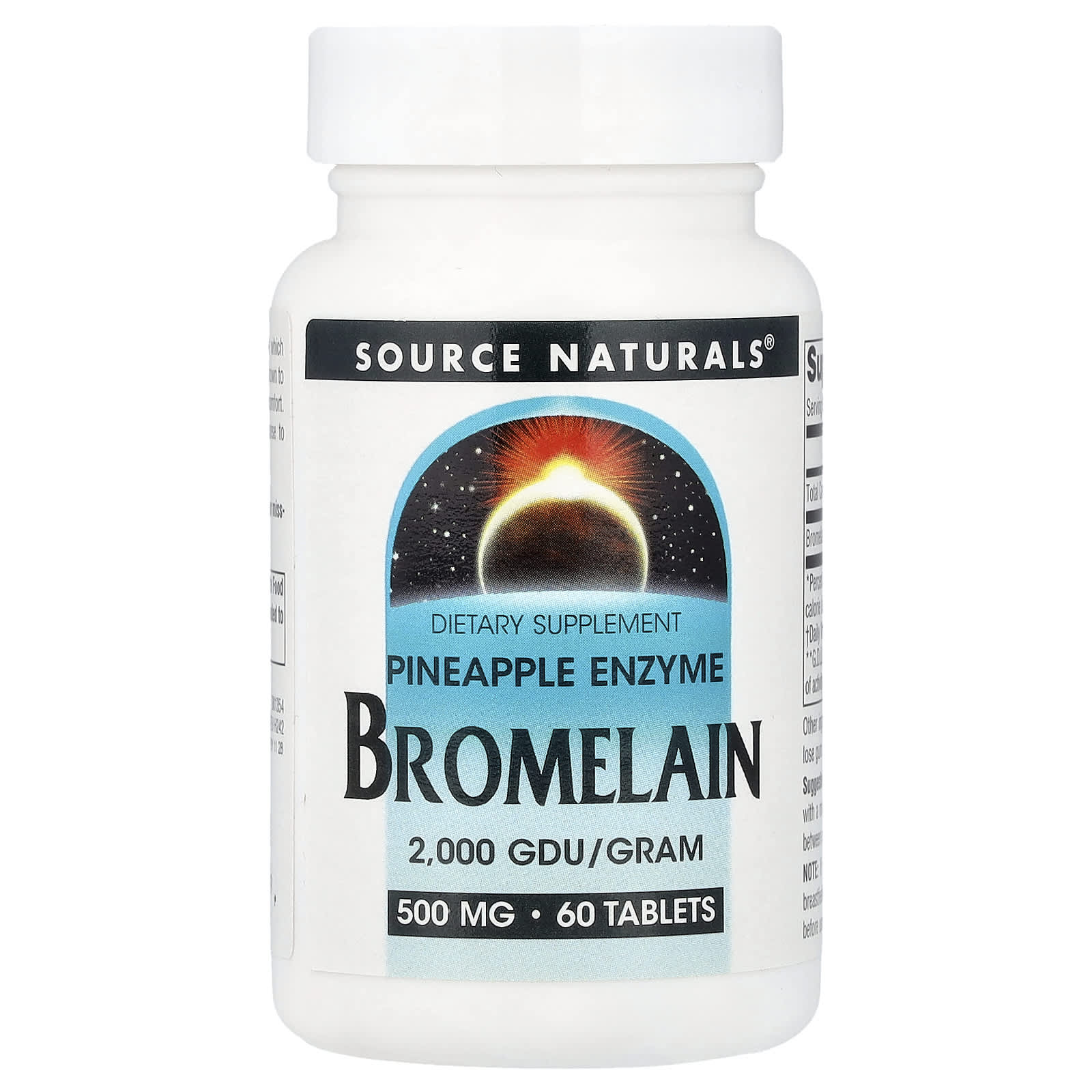 Бромелайн Source Naturals, 500 мг, 60 таблеток