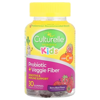 Детский пробиотик Culturelle Veggie Fiber Gummies Berry Blast, 30 жевательных пастилок