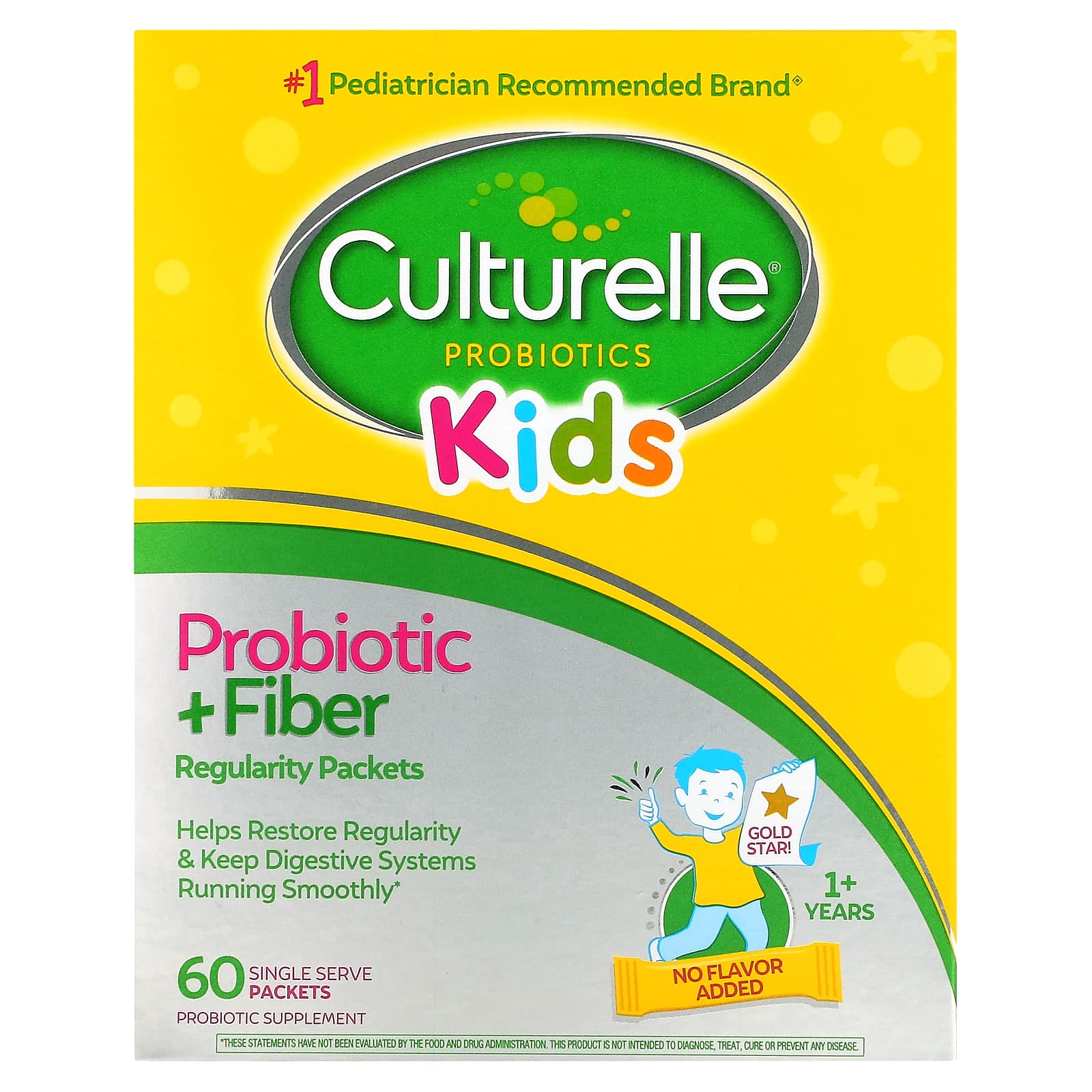 Детский пробиотик Culturelle Fiber 1+ Years, оттенок 60 Single Serve Packets, саше