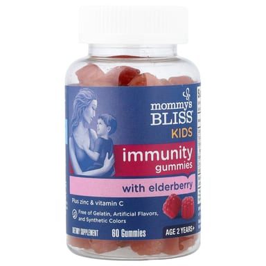 Бузина Mommy's Bliss Immunity Gummies with 2 Years, 60 жевательных пастилок