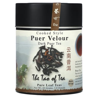 Чай The Tao of Tea Cooked Style Dark Puer Puer Velour, 85 г