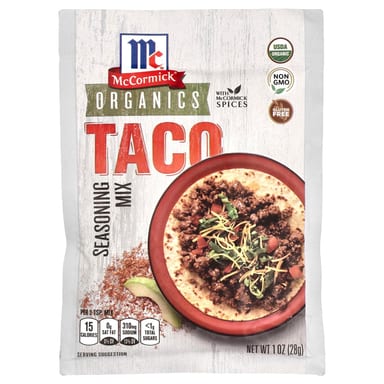Приправа McCormick Organics Taco Mix, 28 г