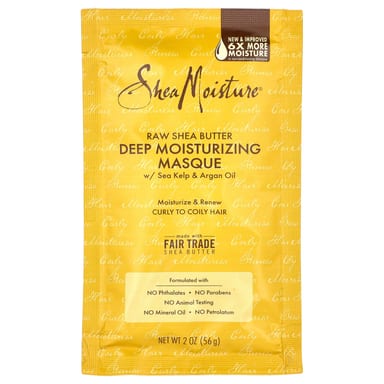 Средство SheaMoisture Raw Shea Butter Deep Masque with Sea Kelp & Argan Oil, 56 г, масло
