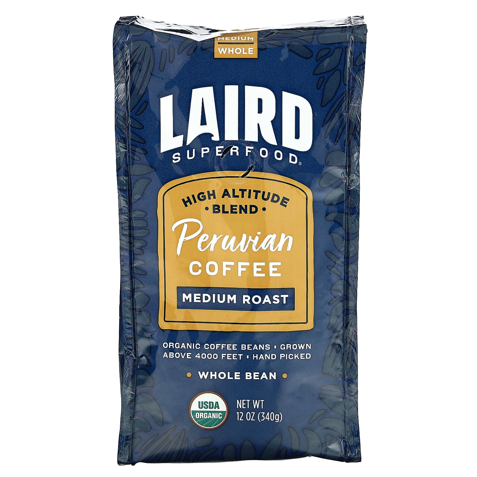 Кофе Laird Superfood Peruvian Whole Bean Medium Roast, 340 г