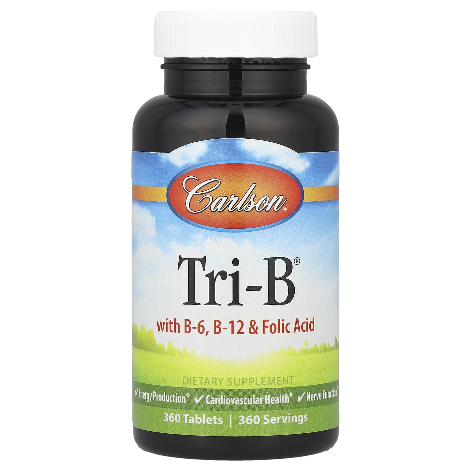 Фолиевая кислота Carlson Tri-B® with B-6 B-12 &, 360 таблеток
