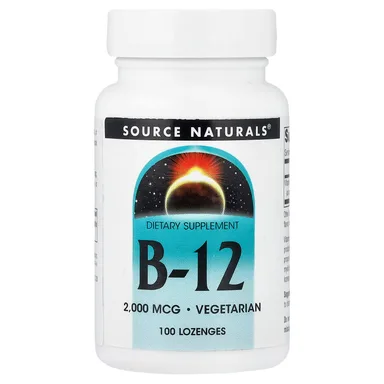 Фото товара: Витамин B12 Source Naturals, 2000 мкг, 100 пастилок