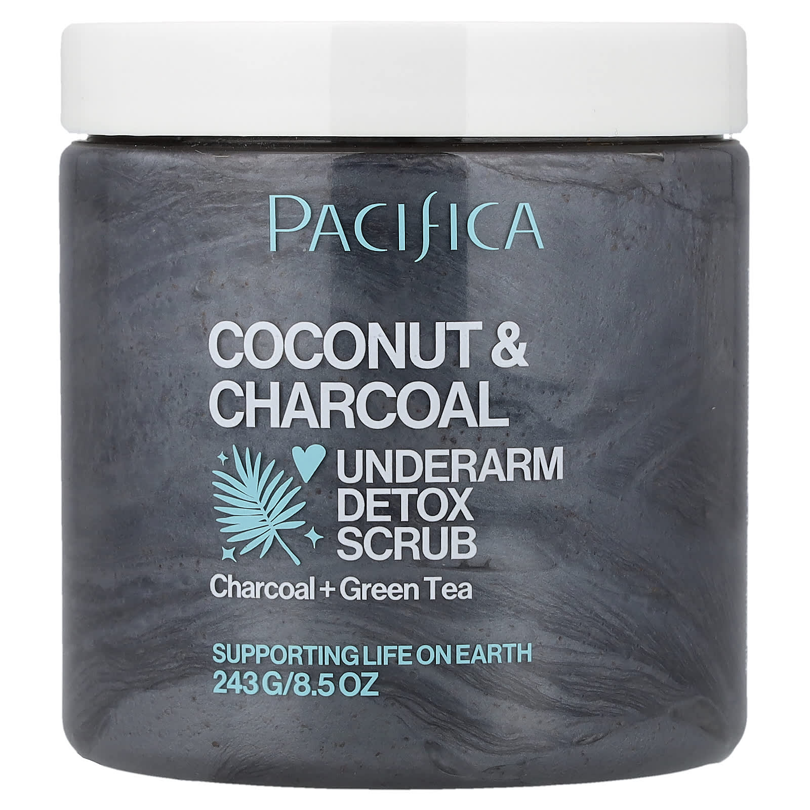 Скраб Pacifica Underarm Detox, вкус Coconut & Charcoal, 243 г