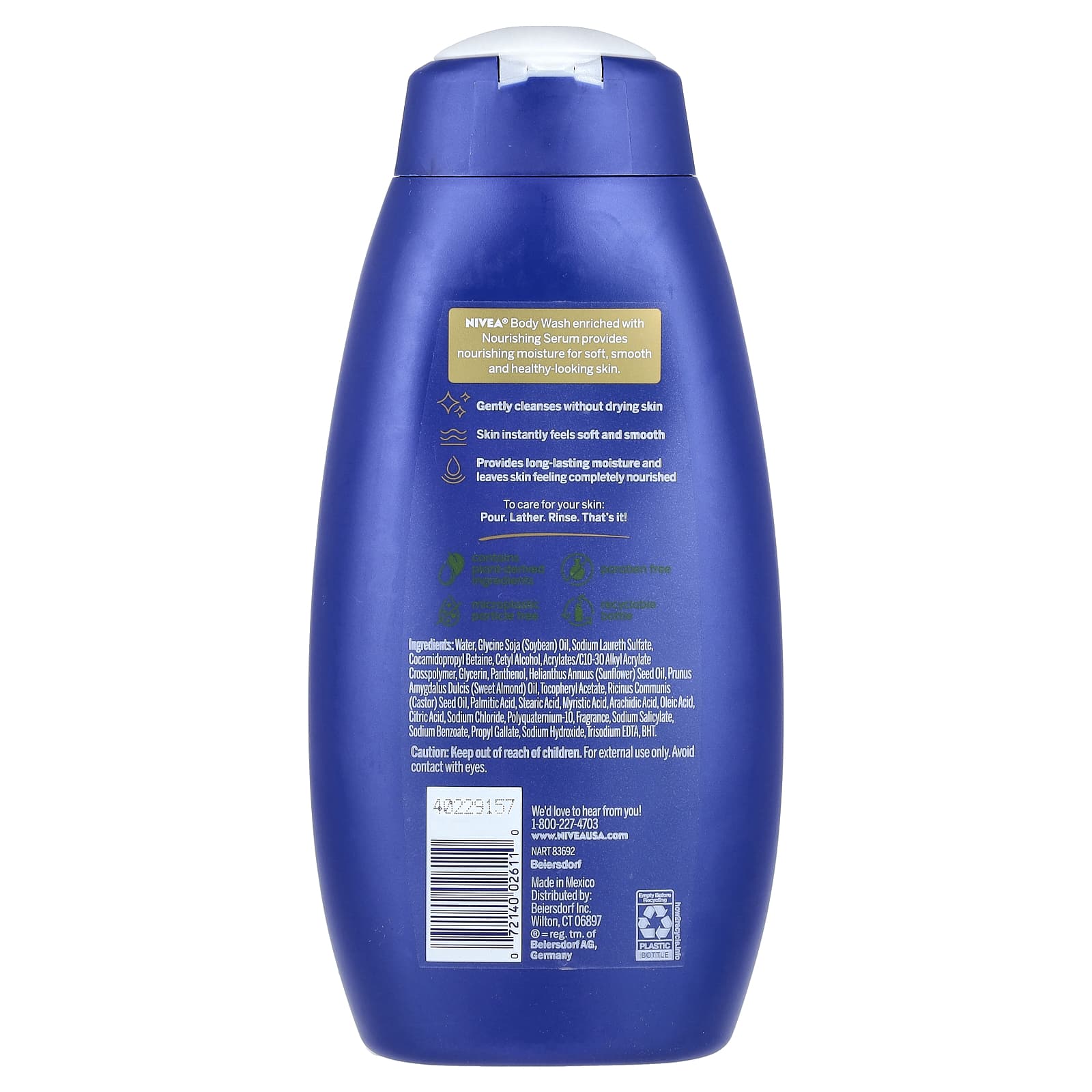 Гель для душа Nivea Nourishing Nourishing Care, 591 мл — фото 2