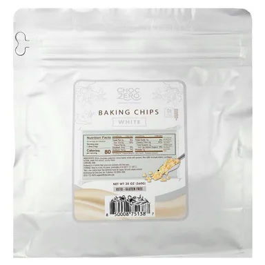 Фото товара: Чипсы ChocZero Baking, White, 560 г