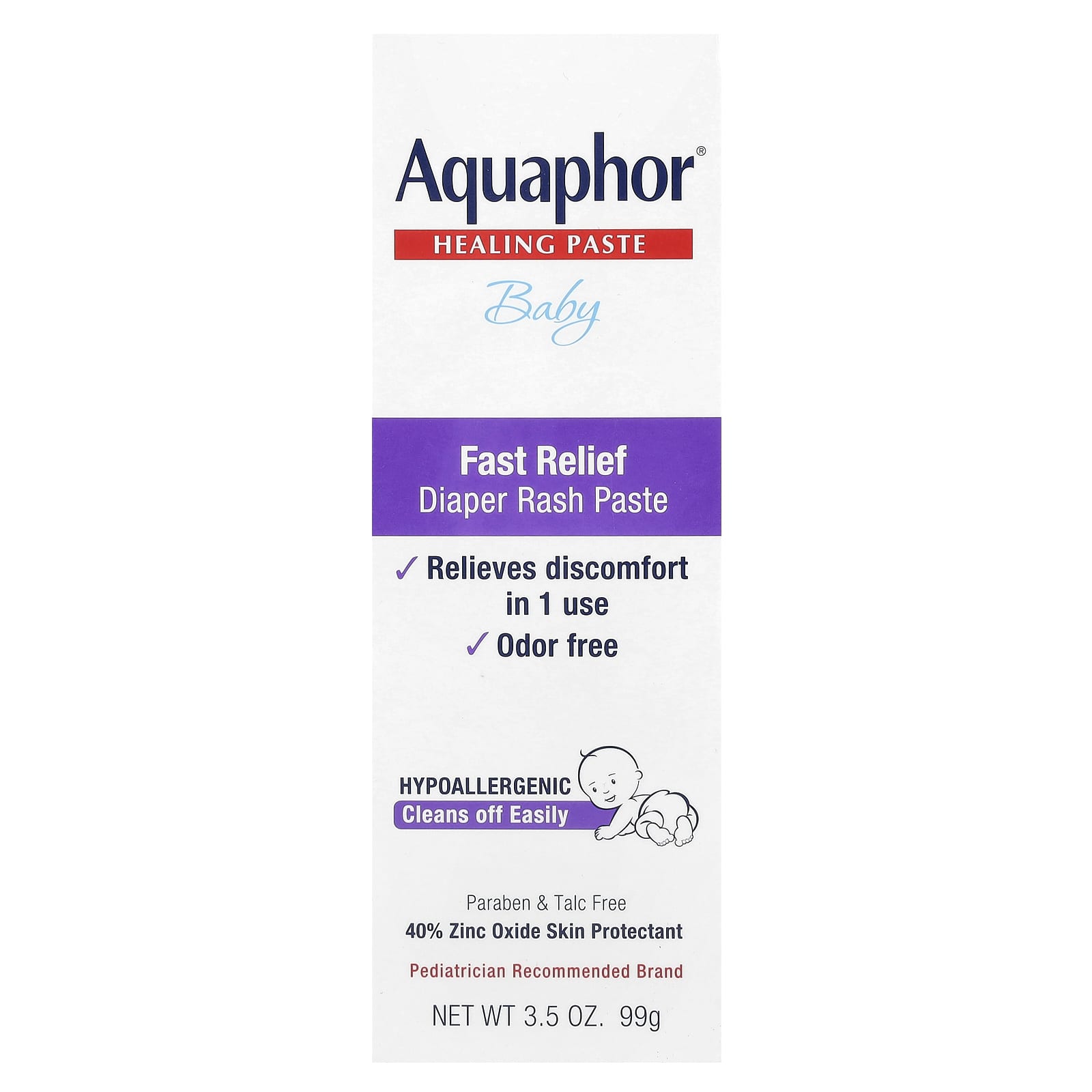 Детский паста от опрелостей Aquaphor Aquaphor Baby Fast Relief, 99 г