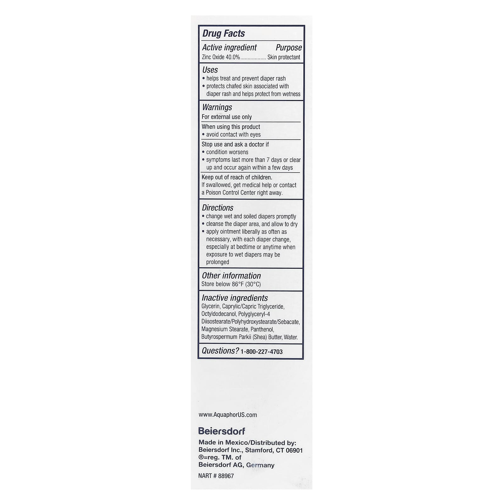 Детский паста от опрелостей Aquaphor Aquaphor Baby Fast Relief, 99 г — фото 2