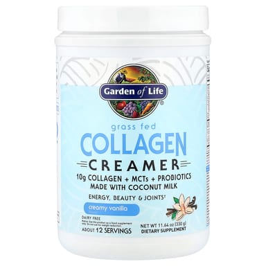 Коллаген Garden of Life Grass Fed Creamer, вкус Creamy Vanilla, 330 г
