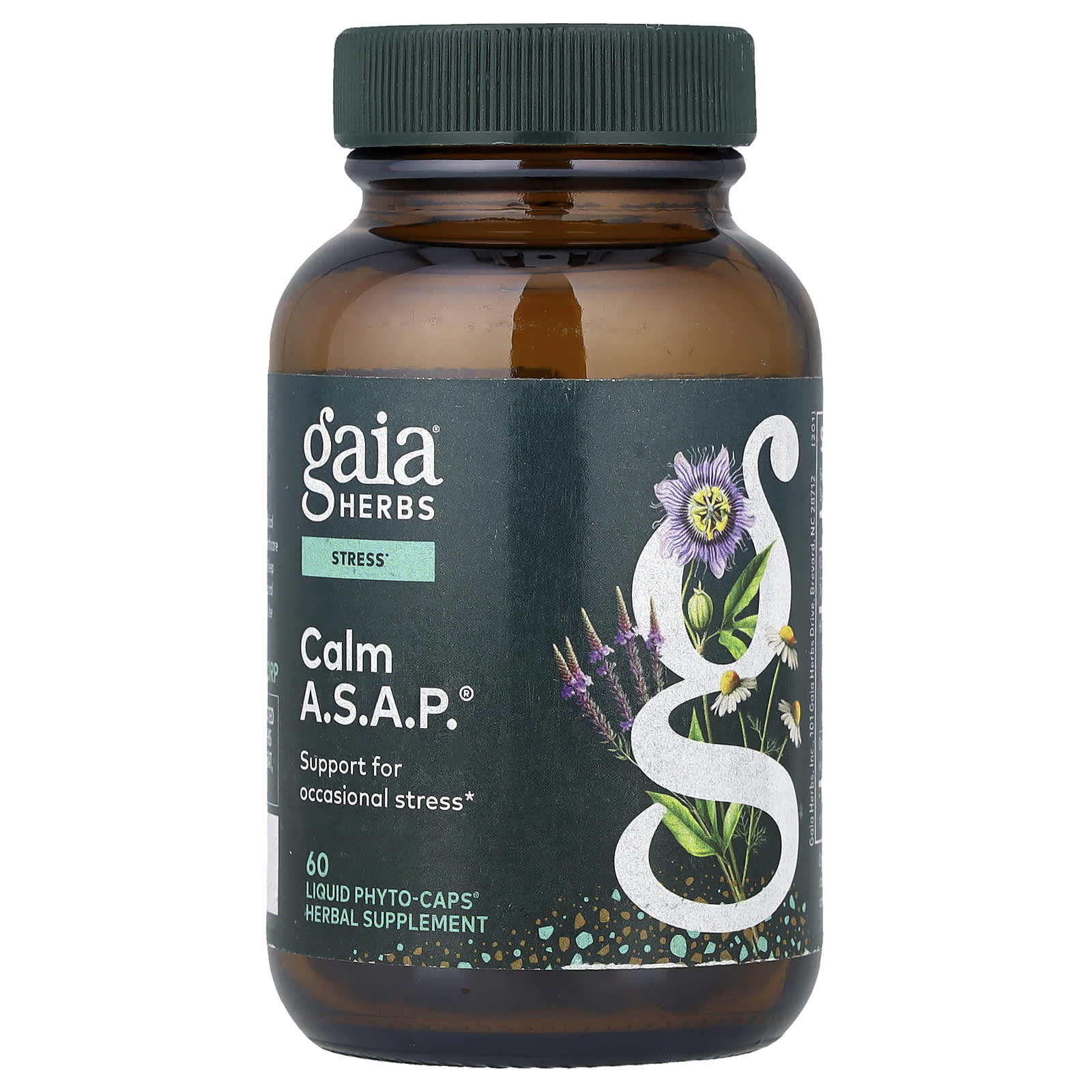 Калм A.S.A.P.® Gaia Herbs, 60 жидких фитокапсул