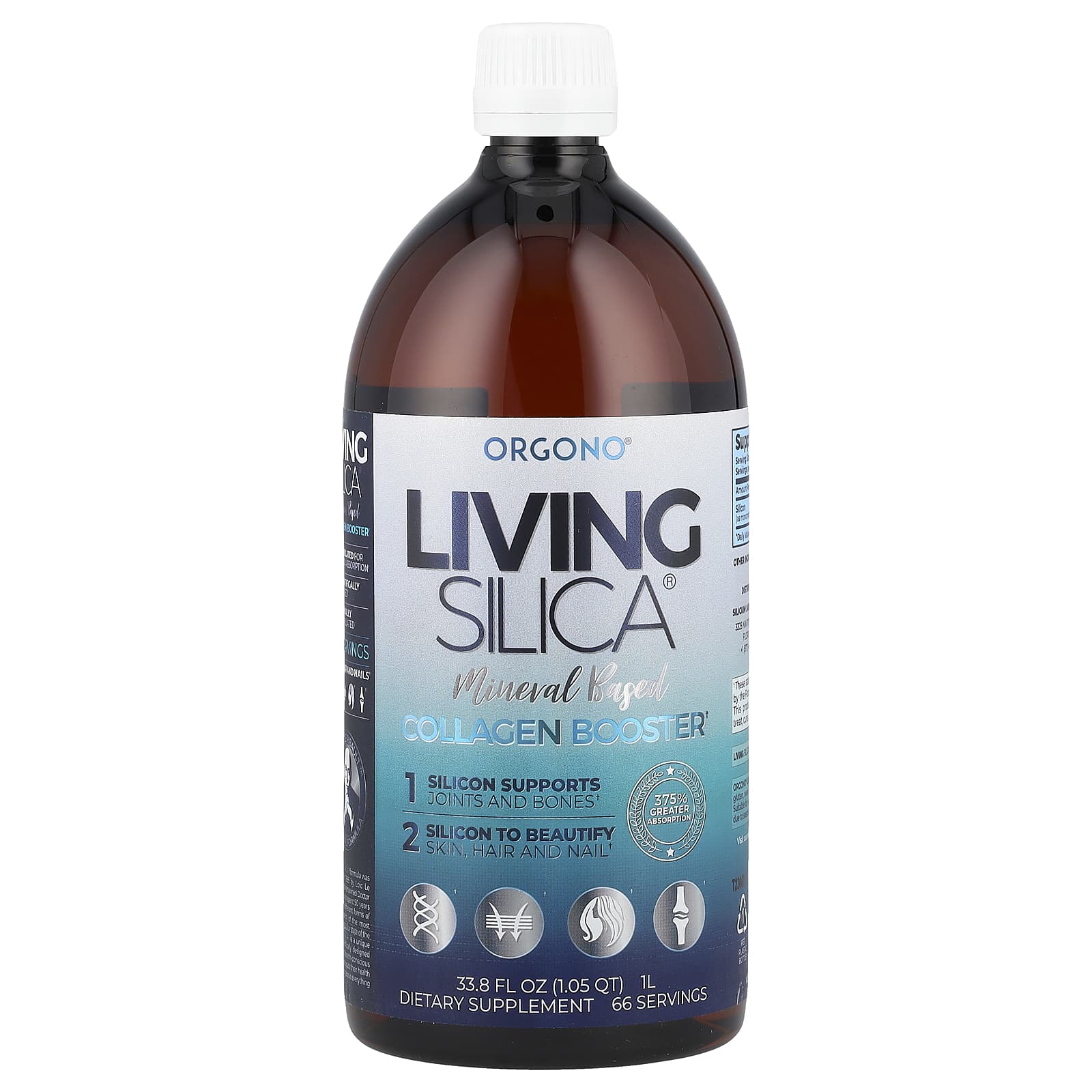 Коллаген Silicium Laboratories Orgono® Living Silica® Booster, 22.5 мг, 1000 мл