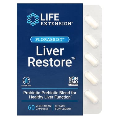 Пробиотик FlorAssist Life Extension Liver Restore, 60 растительных капсул