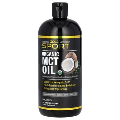 Масло California Gold Nutrition Sport Organic MCT, 946 мл