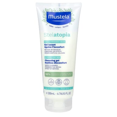 Гель для умывания Mustela Stelatopia Cleansing, 200 мл