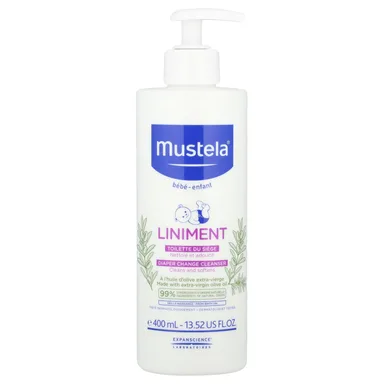 Фото товара: Детское очищающее средство Mustela Baby Liniment Diaper Change, 400 мл