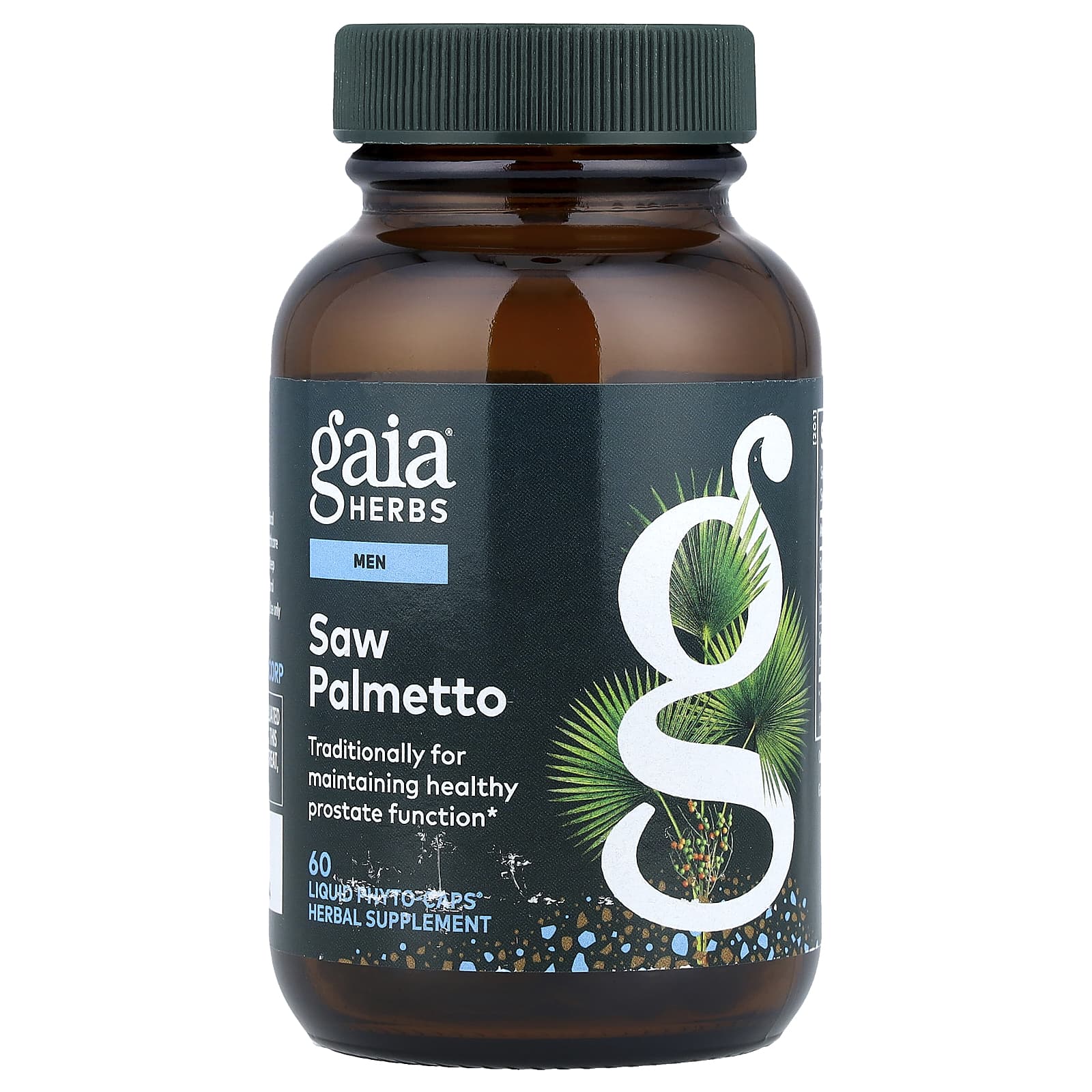 Пальметто Gaia Herbs Men, оттенок 60 Liquid Phyto-Caps®, жидкая форма