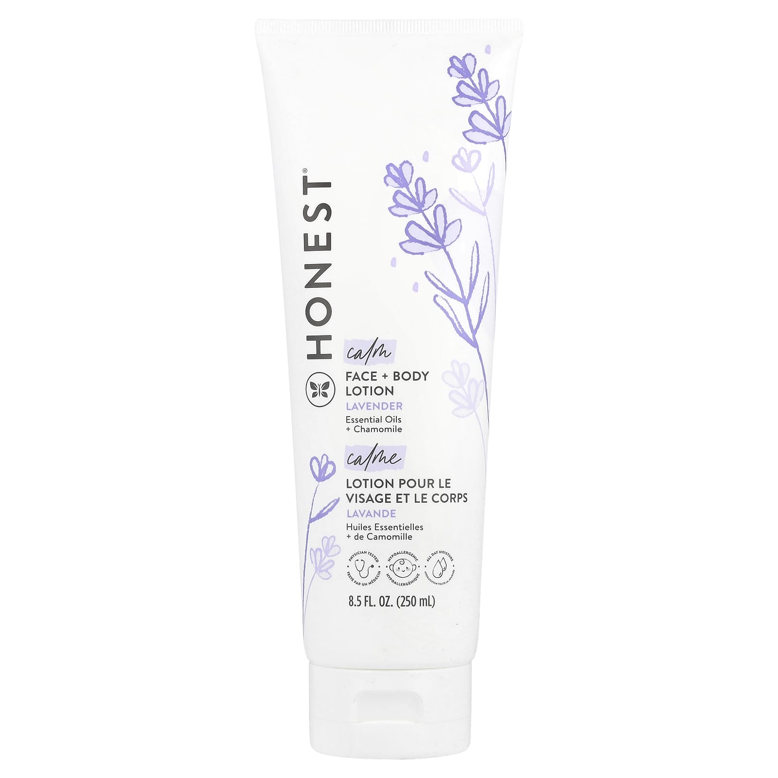 Лосьон для тела The Honest Company Calm Face, оттенок Lavender, 250 мл
