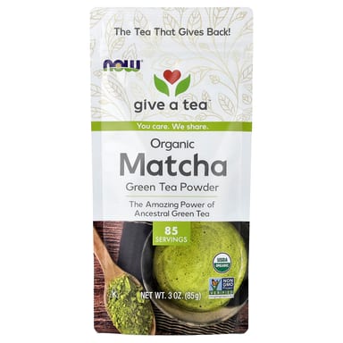 Зеленый чай NOW Foods Organic Matcha Powder, 85 г, порошок