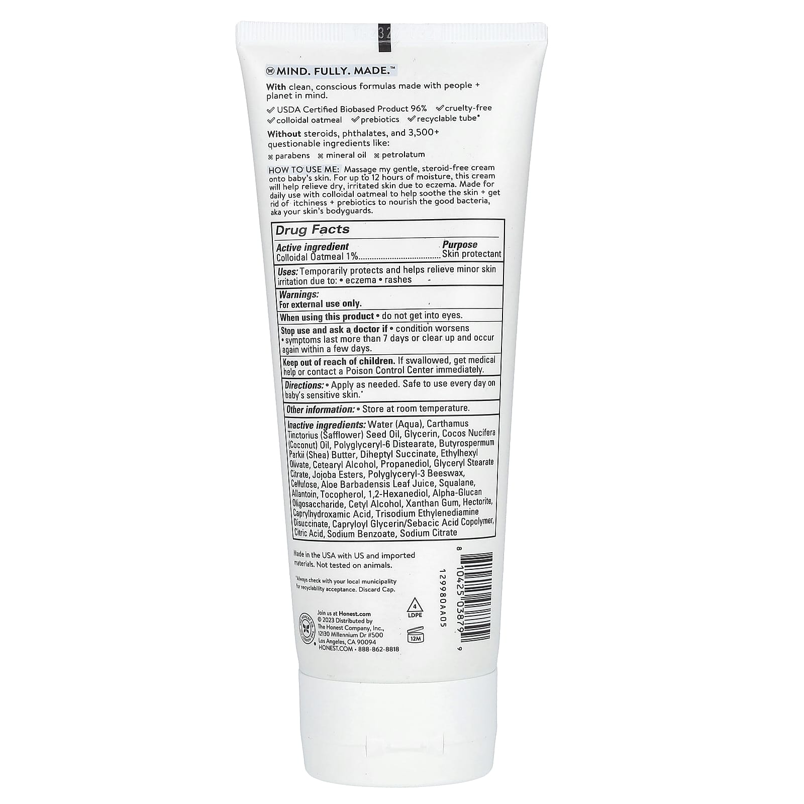 Крем The Honest Company Soothe Eczema Relief, 207 мл — фото 2