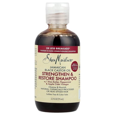 Касторовое масло SheaMoisture Jamaican Black Strengthen & Restore Shampoo, 95 мл