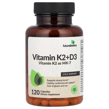 Витамин D3 Futurebiotics Vitamin K2, 120 капсул