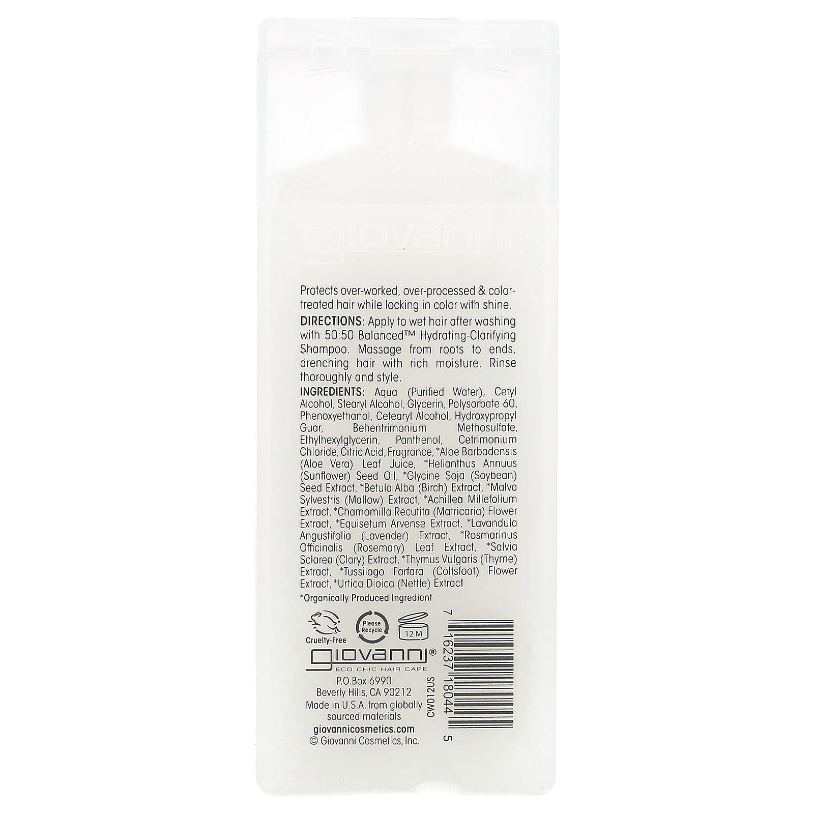 Кондиционер Giovanni 50:50 Balanced™ Hydrating-Calming, 60 мл — фото 2