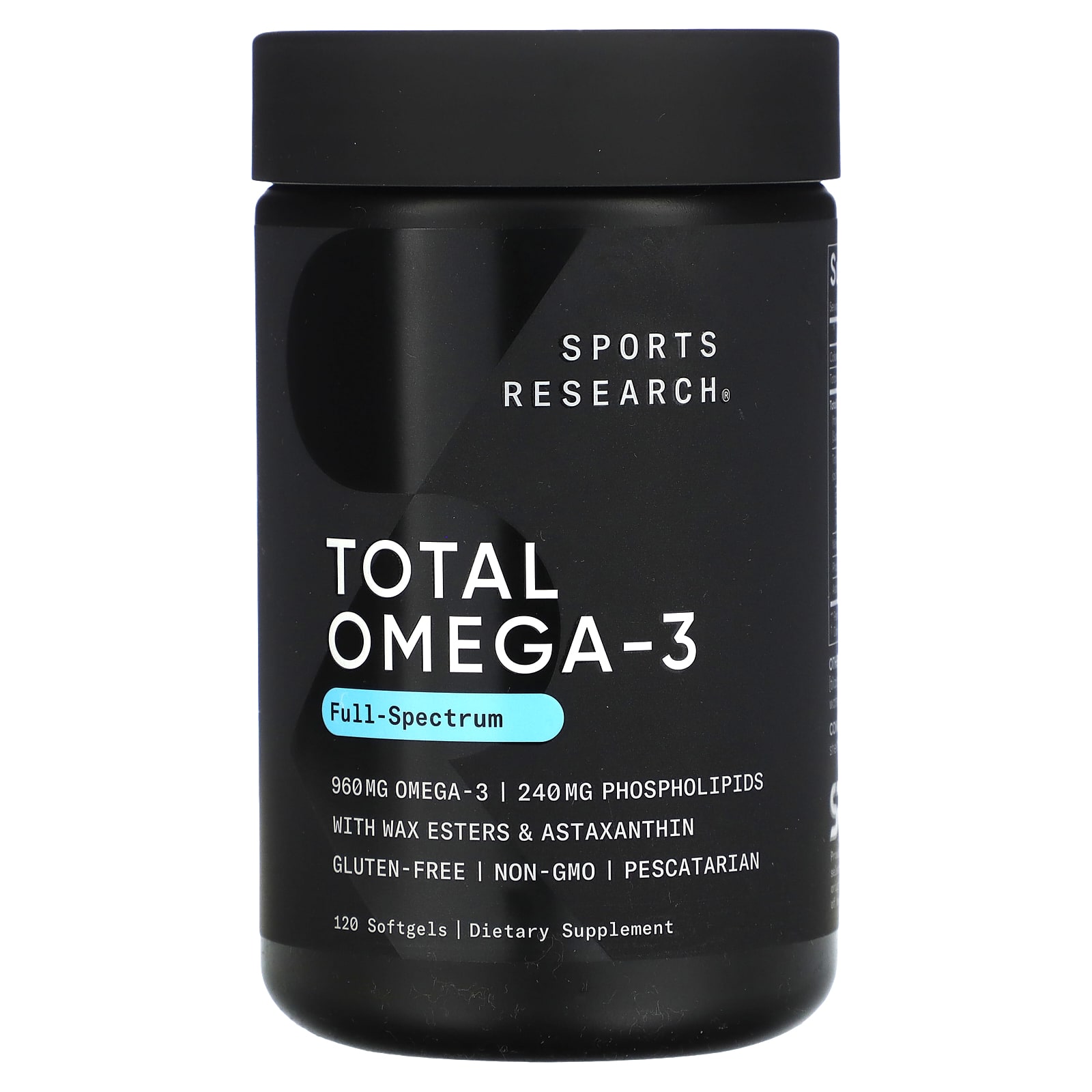 Омега-3 Sports Research Total, 120 мягких капсул