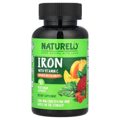 Витамин C NATURELO Iron, 90 растительных капсул
