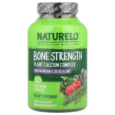 Кальций NATURELO Bone Strength Plant Complex, 120 растительных капсул