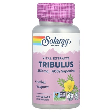Трибулус Solaray Vital Extracts Tribulus, 60 растительных капсул