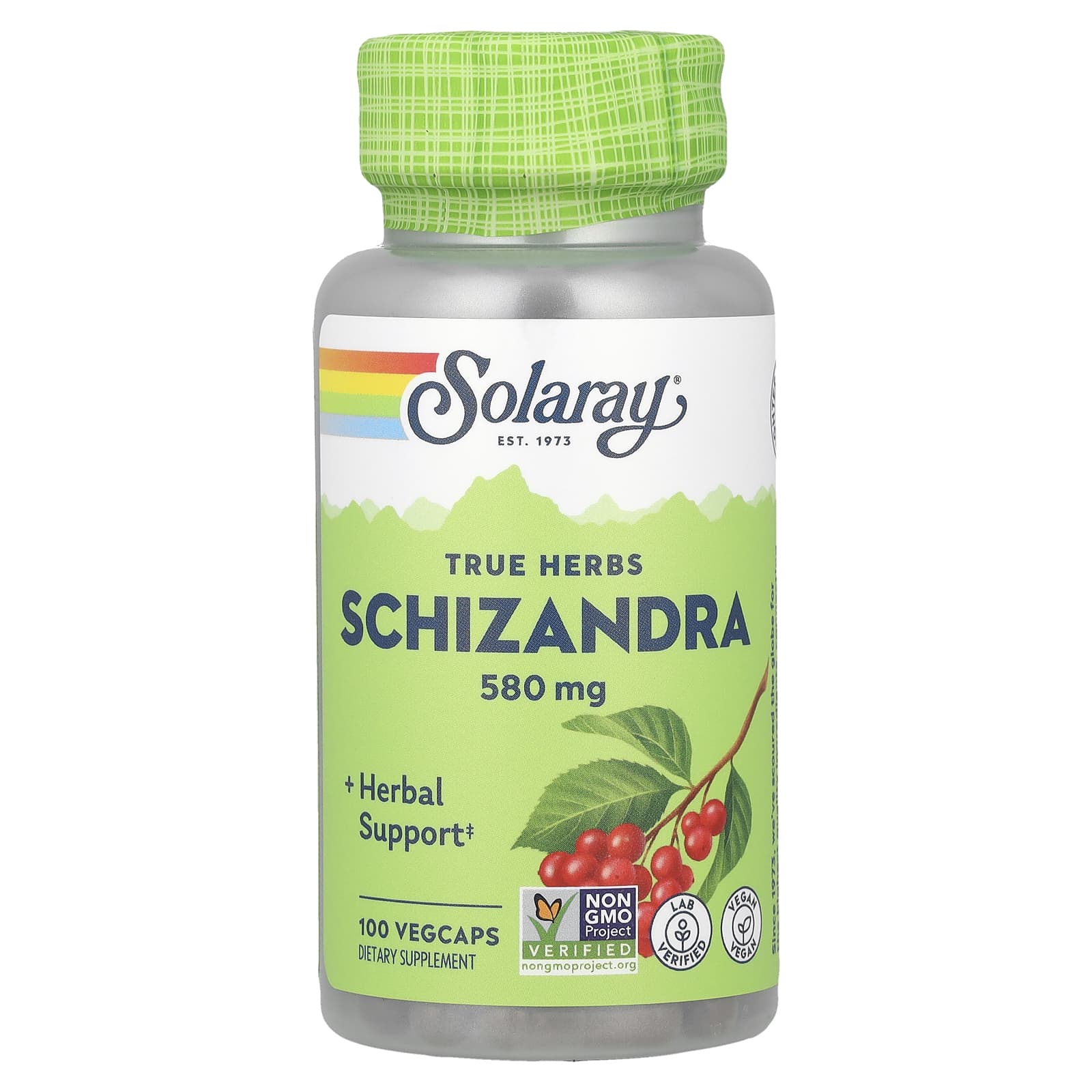 Шизандра True Herbs, 580 мг, 100 вегетарианских капсул